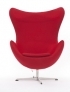 Egg chair, vermelho
